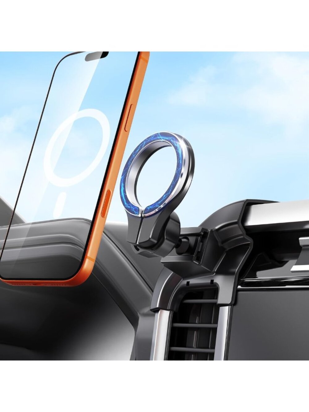 Magnetic Phone Mount for Ford F150 2021-2026, Adjustable Dashboard Holder for